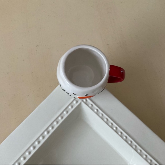 Winter Snowman Toothpick Holder Platter Decoration ⛄️ - Picture 6 of 7